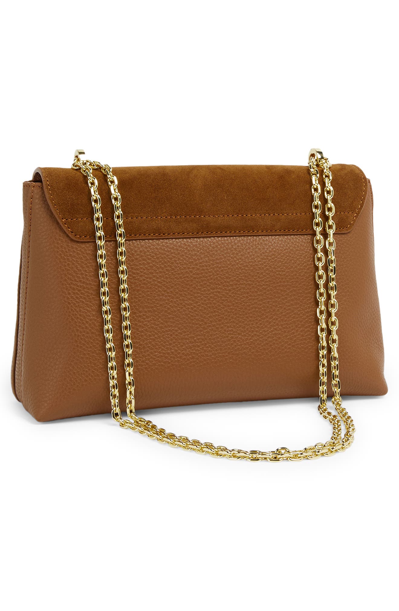 Naomina Leather Crossbody Bag, Alternate, color, BROWN