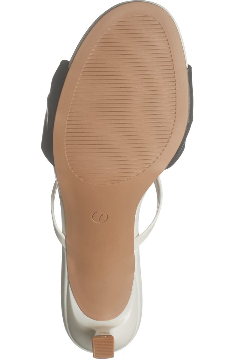 RACHEL Rachel Roy Jane Bow Slide Sandal, Alternate, color, Black/ White