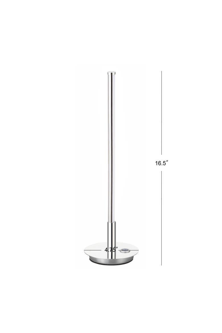 Keira LED Integrated Table Lamp, Alternate, color, Chrome
