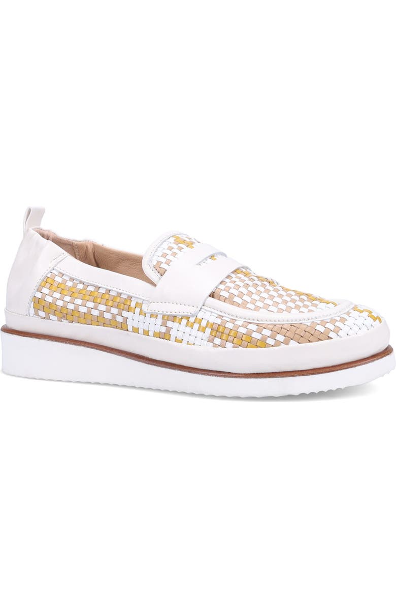 Ron White Nayomi Woven Penny Loafer, Main, color, Fawn Multi