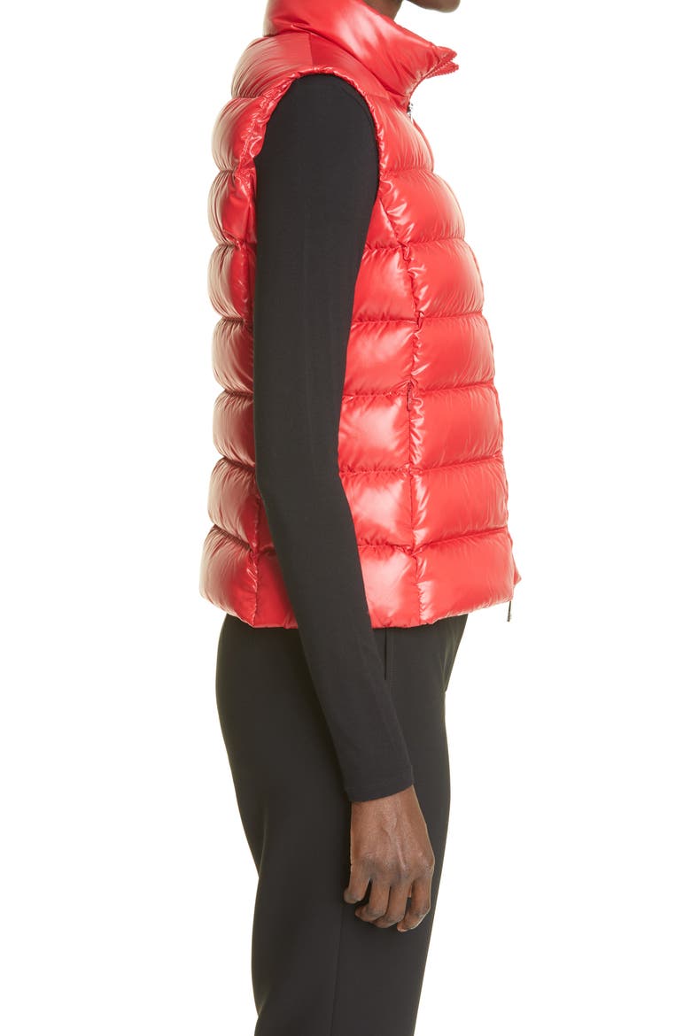 Ghany Water Resistant Down Puffer Vest, Alternate, color, RED