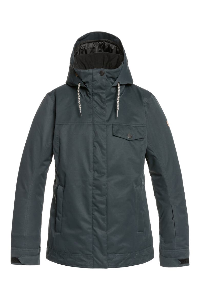 Billie Hooded Snow Jacket, Alternate, color, TRUE BLACK