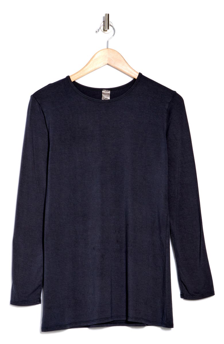 GO COUTURE Basic Stretch Modal T-Shirt, Alternate, color, Black