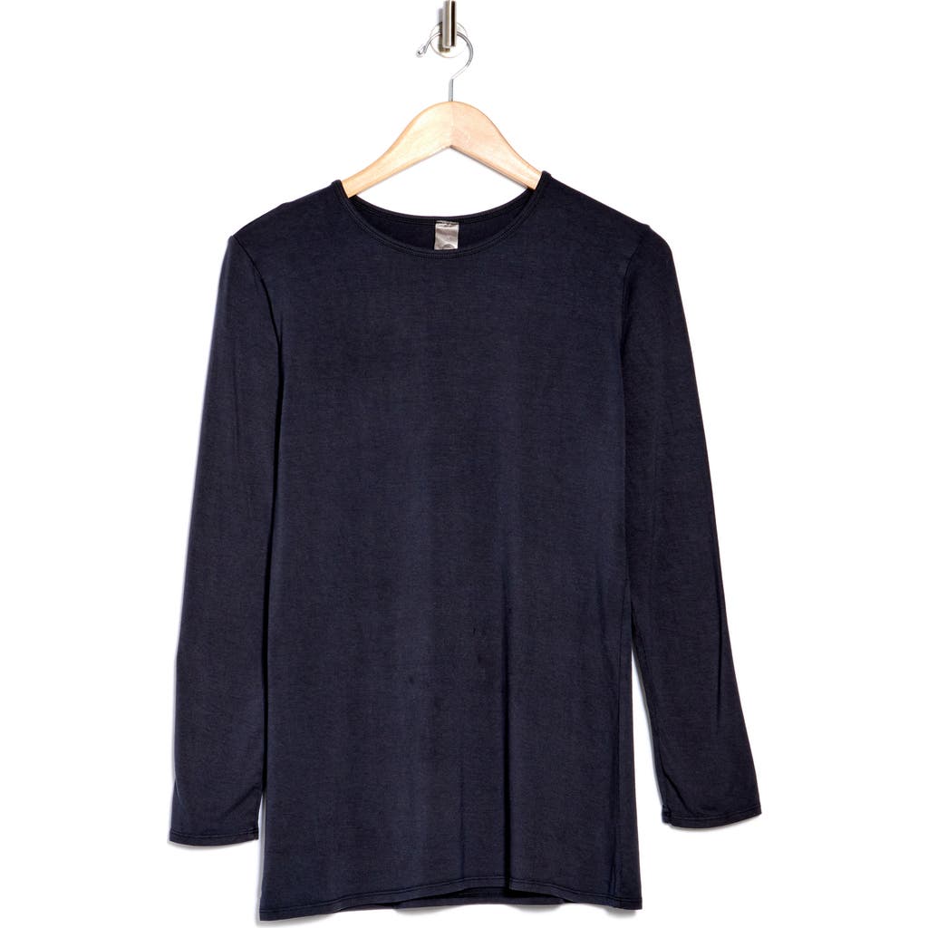 Go Couture Basic Stretch Modal T-shirt In Black