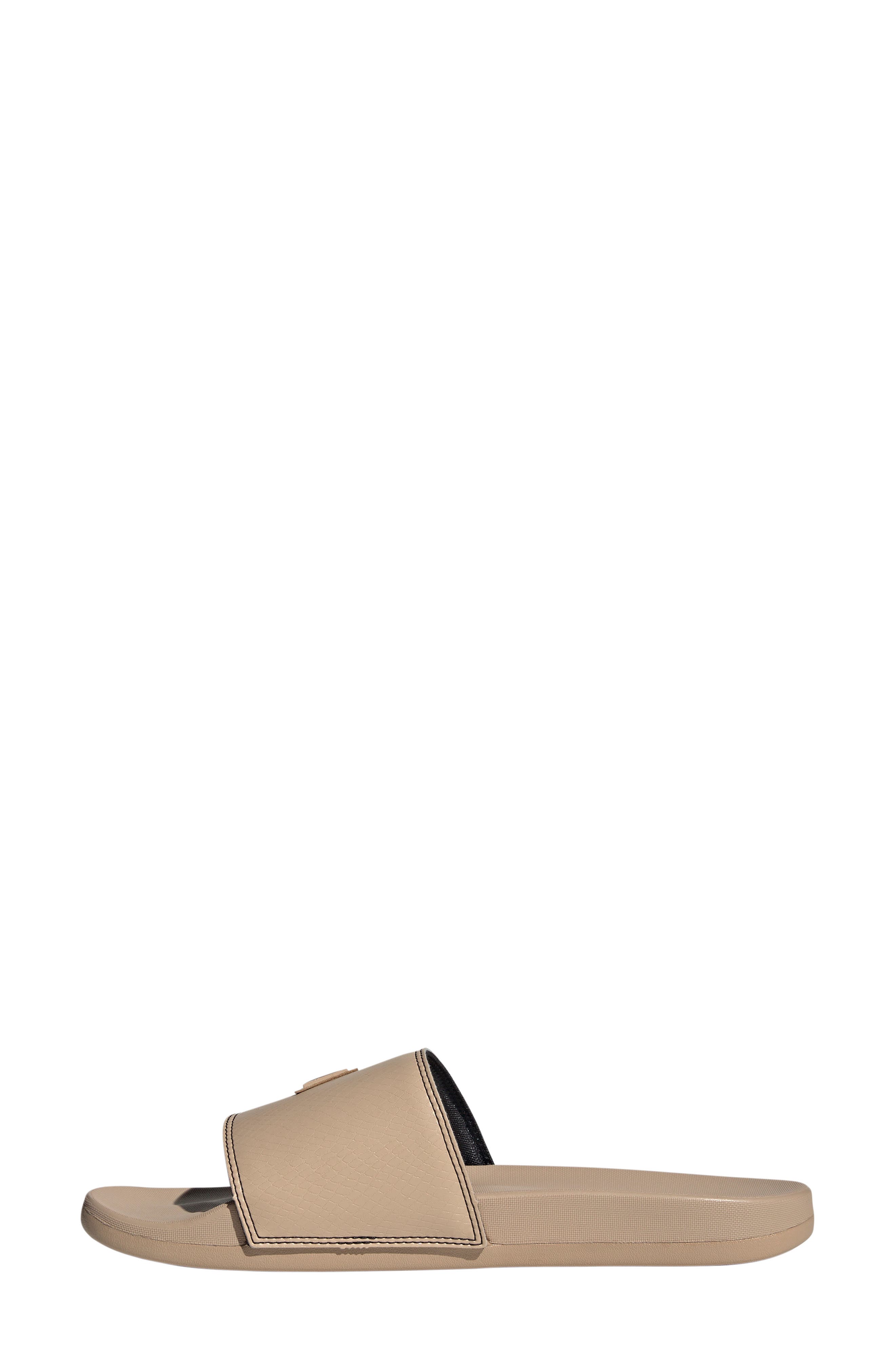 Adilette Comfort Slide Sandal, Alternate, color, SANDSTONE/ SANDSTONE/ BLACK
