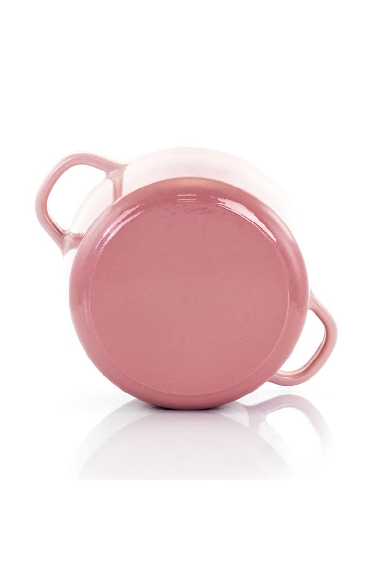 Crock-pot Artisan 2 Piece 3 Quarts Enamled Cast Iron Dutch Oven, Alternate, color, Blush Pink