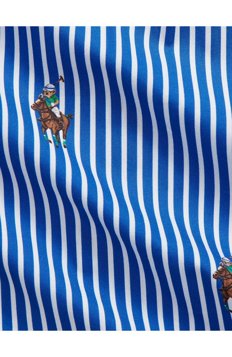 Ralph Lauren Stripe Button-Down Shirt & Pants Set, Alternate, color, Multi Blue