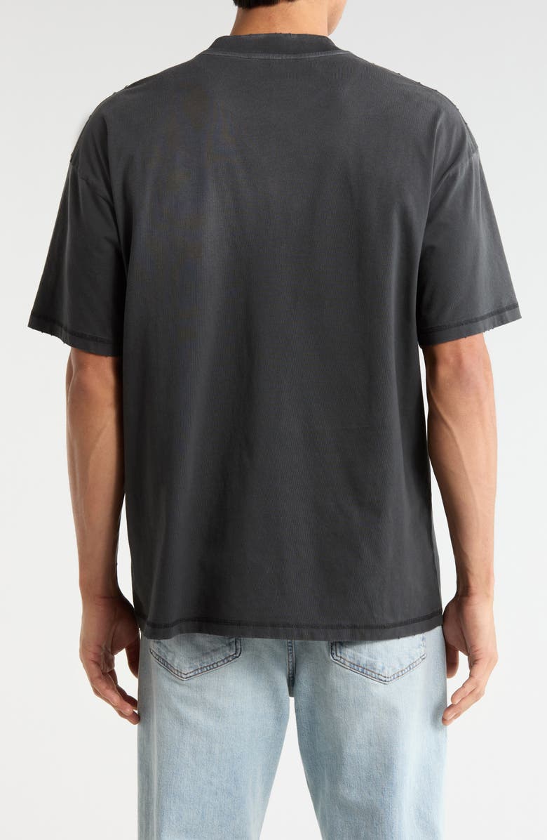 Represent Embellished Stud Logo Cotton Graphic T-Shirt, Alternate, color, Stained Black