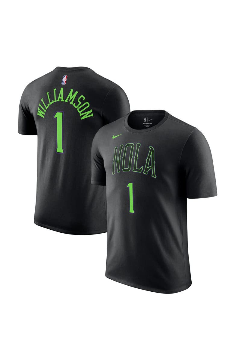 Nike Unisex Nike Zion Williamson Black New Orleans Pelicans 2025/26 City Edition Name & Number T-Shirt, Main, color, Black