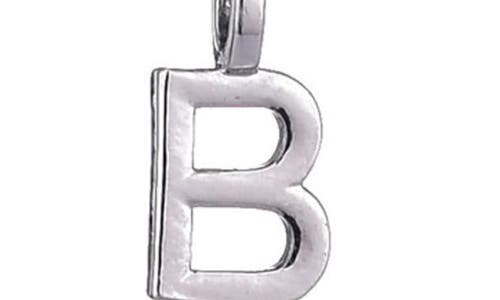 Adornia Initial Pendant Layered Chain Necklace In Silver