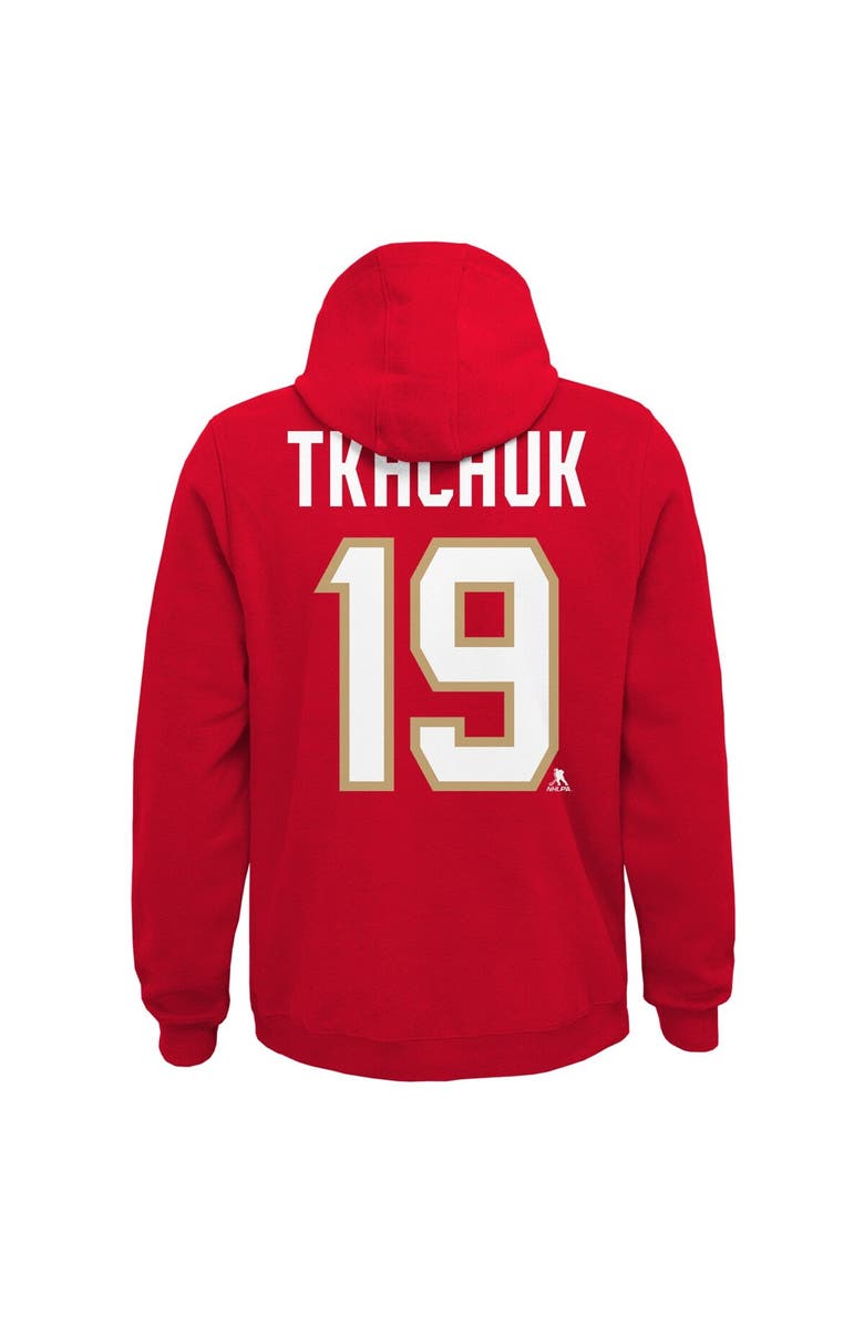 Outerstuff Youth Matthew Tkachuk Red Florida Panthers Player Name & Number Hoodie, Alternate, color, 
