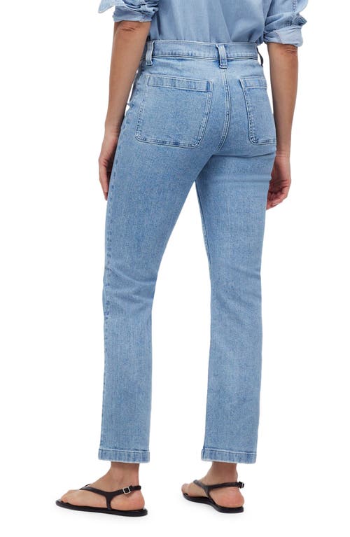 Madewell Mid Rise Kick Out Crop Jeans In Penman Wash
