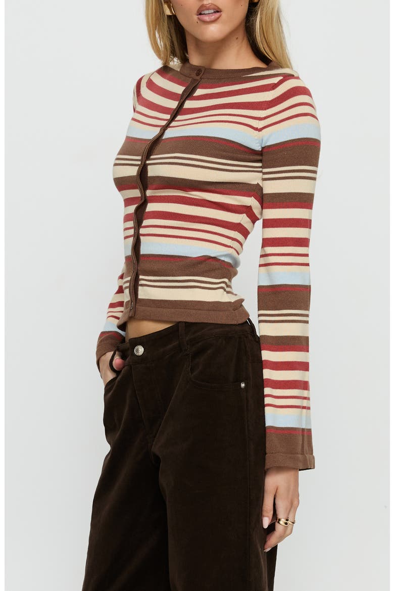 Milda Stripe Cardigan, Alternate, color, MULTI STRIPE
