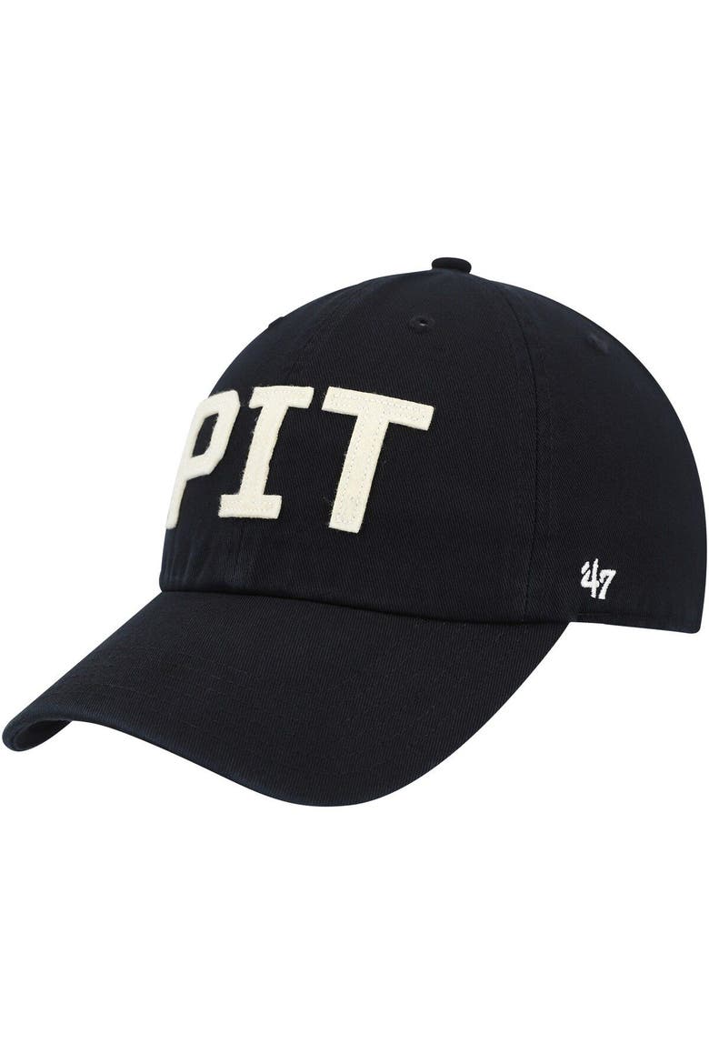 Women's '47 Black Pittsburgh Steelers Finley Clean Up Adjustable Hat, Main, color, Black