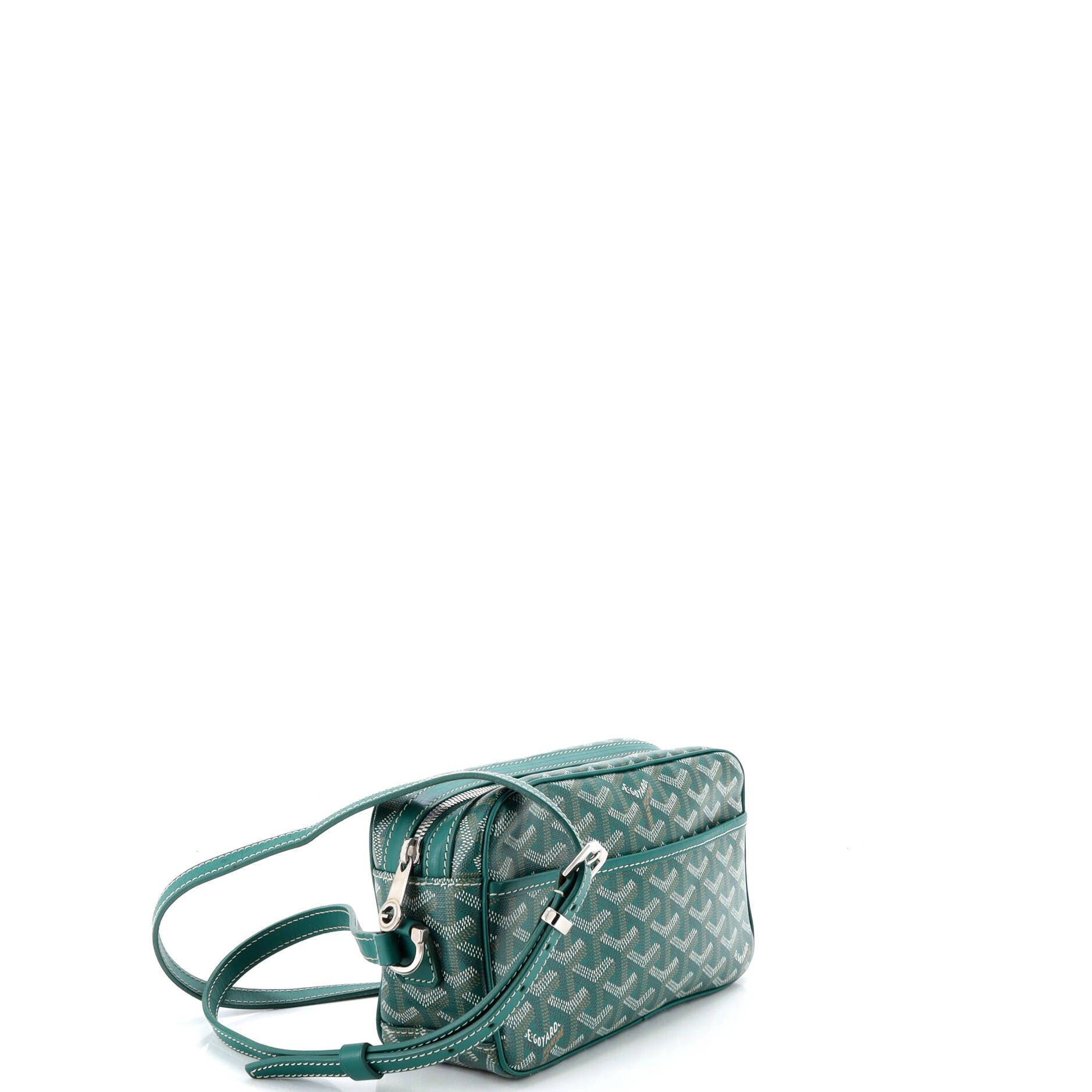 Pre-Owned Goyard Cap Vert Bag Coated Canvas, Alternate, color, Green