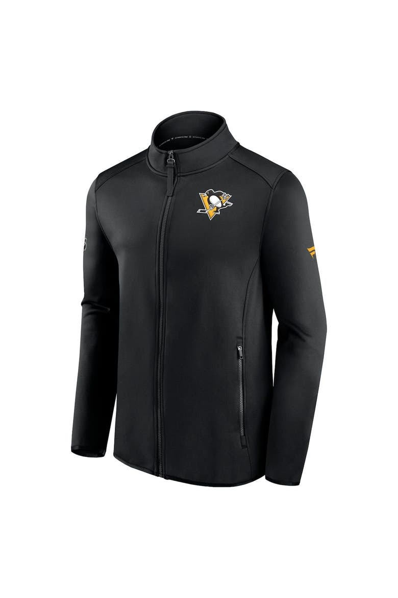 Men's Fanatics Branded Black Pittsburgh Penguins Authentic Pro Rink Fleece Full-Zip Jacket, Alternate, color, Black