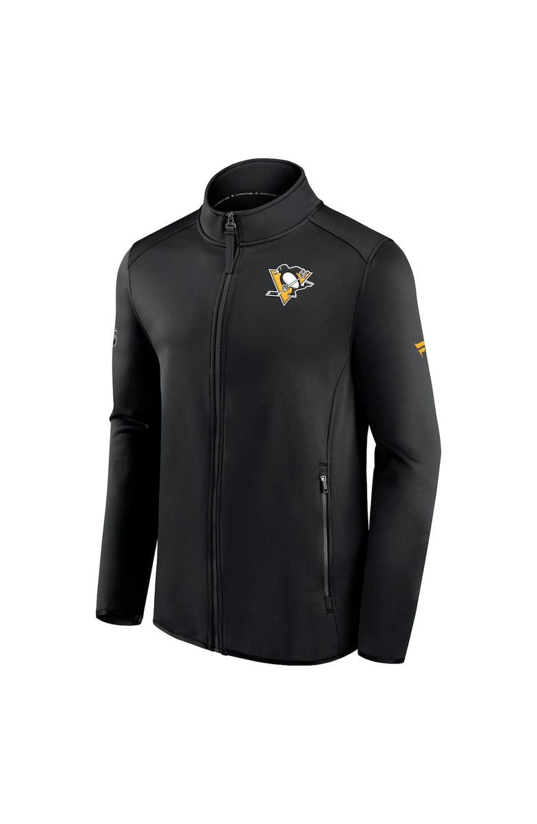 FANATICS Men's Fanatics Branded Black Pittsburgh Penguins Authentic Pro Rink Fleece Full-Zip Jacket, Alternate, color, Black