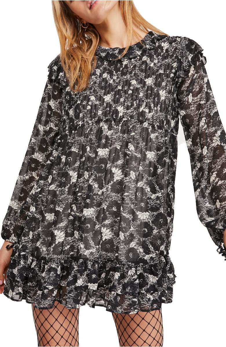 Free People These Dreams Long Sleeve Minidress, Main, color,