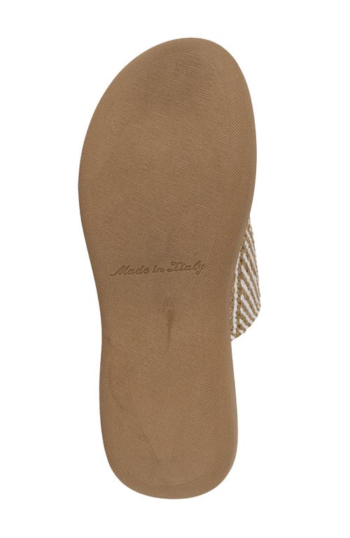 Italian Shoemakers Rylah Chevron Sandal In White