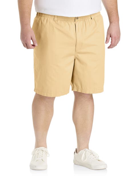 Big & Tall Elastic-Waist Cotton Shorts