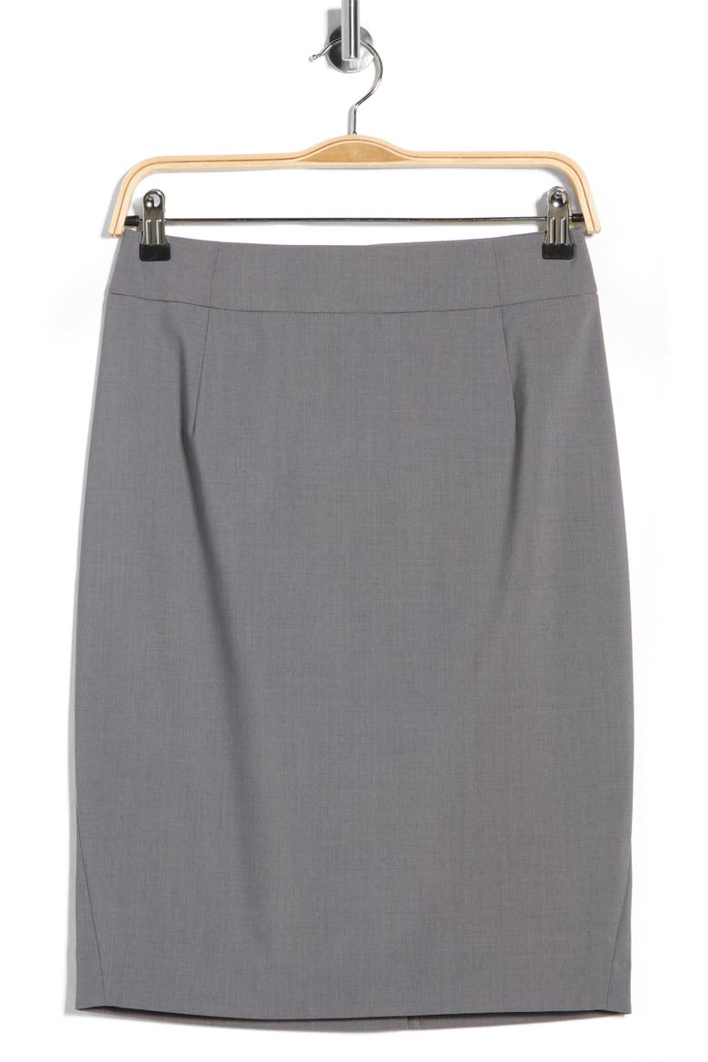 Joanie Wool Blend Pencil Skirt, Alternate, color, PEARL MELANGE
