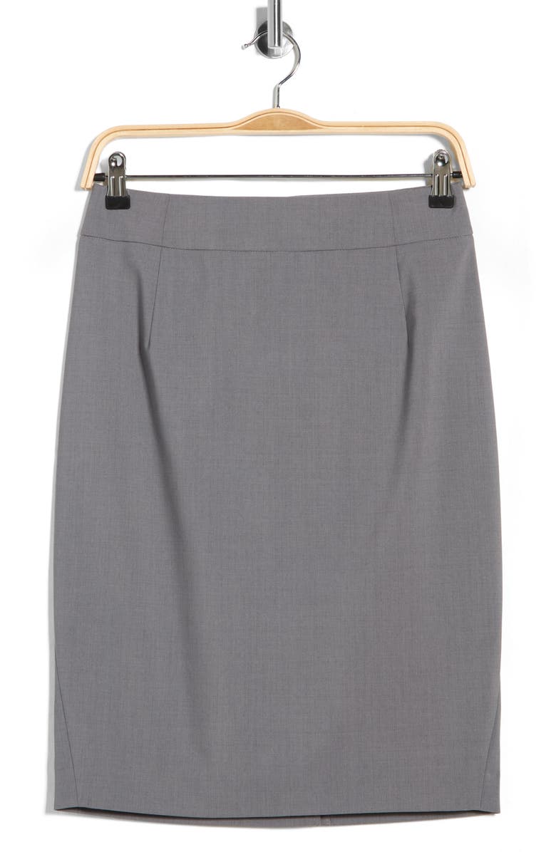 Theory Joanie Wool Blend Pencil Skirt, Main, color, Pearl Melange