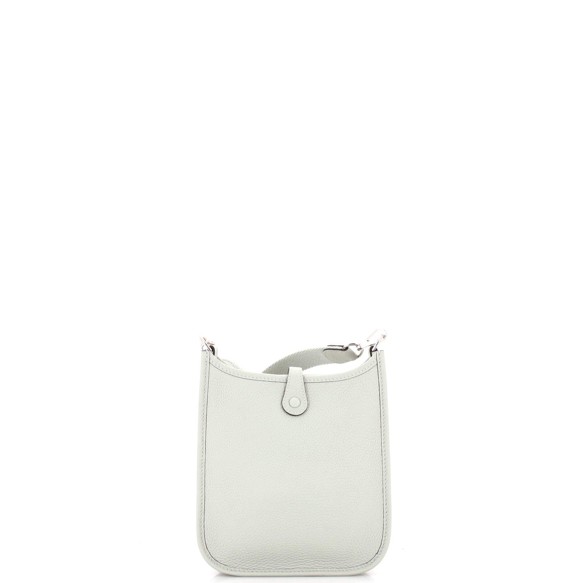 Pre-Owned Hermes Evelyne Bag Gen III Clemence TPM, Alternate, color, Gris Neve