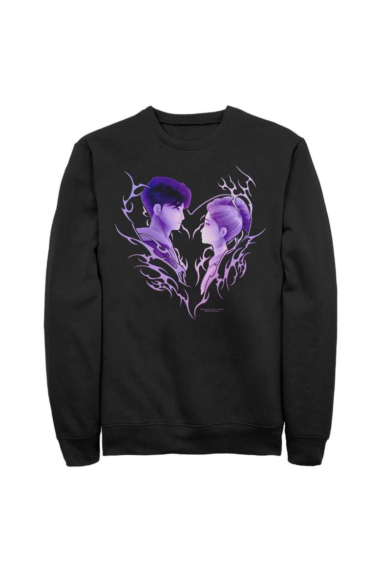 Men's KPop Demon Hunters Jinu and Rumi Love  Sweatshirt, Main, color, Black