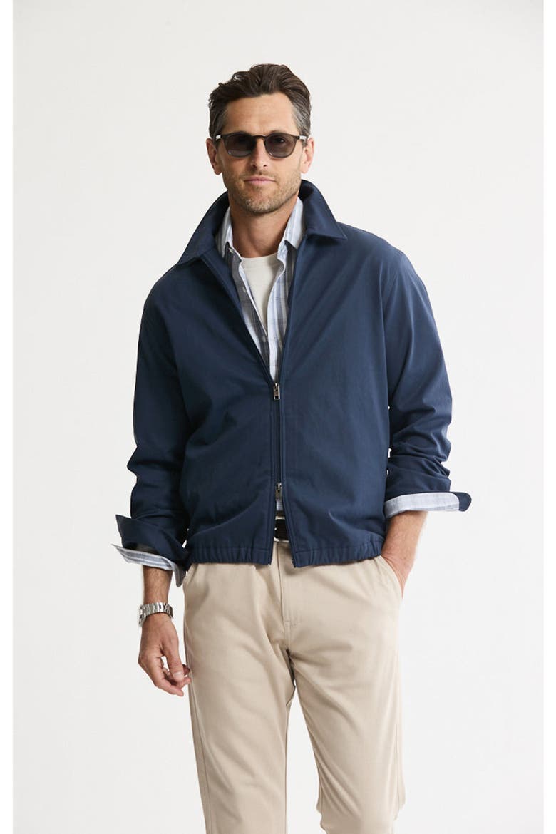 Tech Twill Zip Up Jacket, Alternate, color, Navy