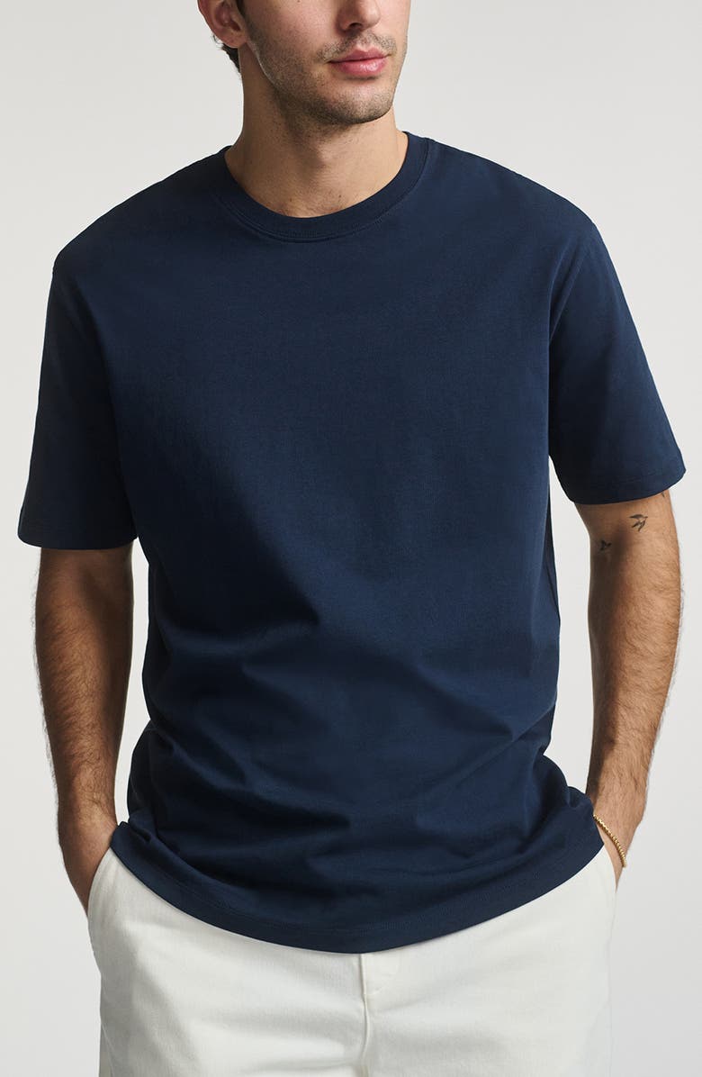 Mavi Jeans Crewneck T-Shirt, Main, color, Black Iris