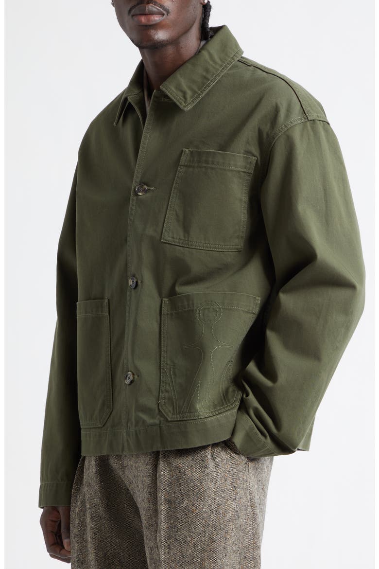Anchor Patch Pocket Chore Jacket, Alternate, color, WASHED GREEN