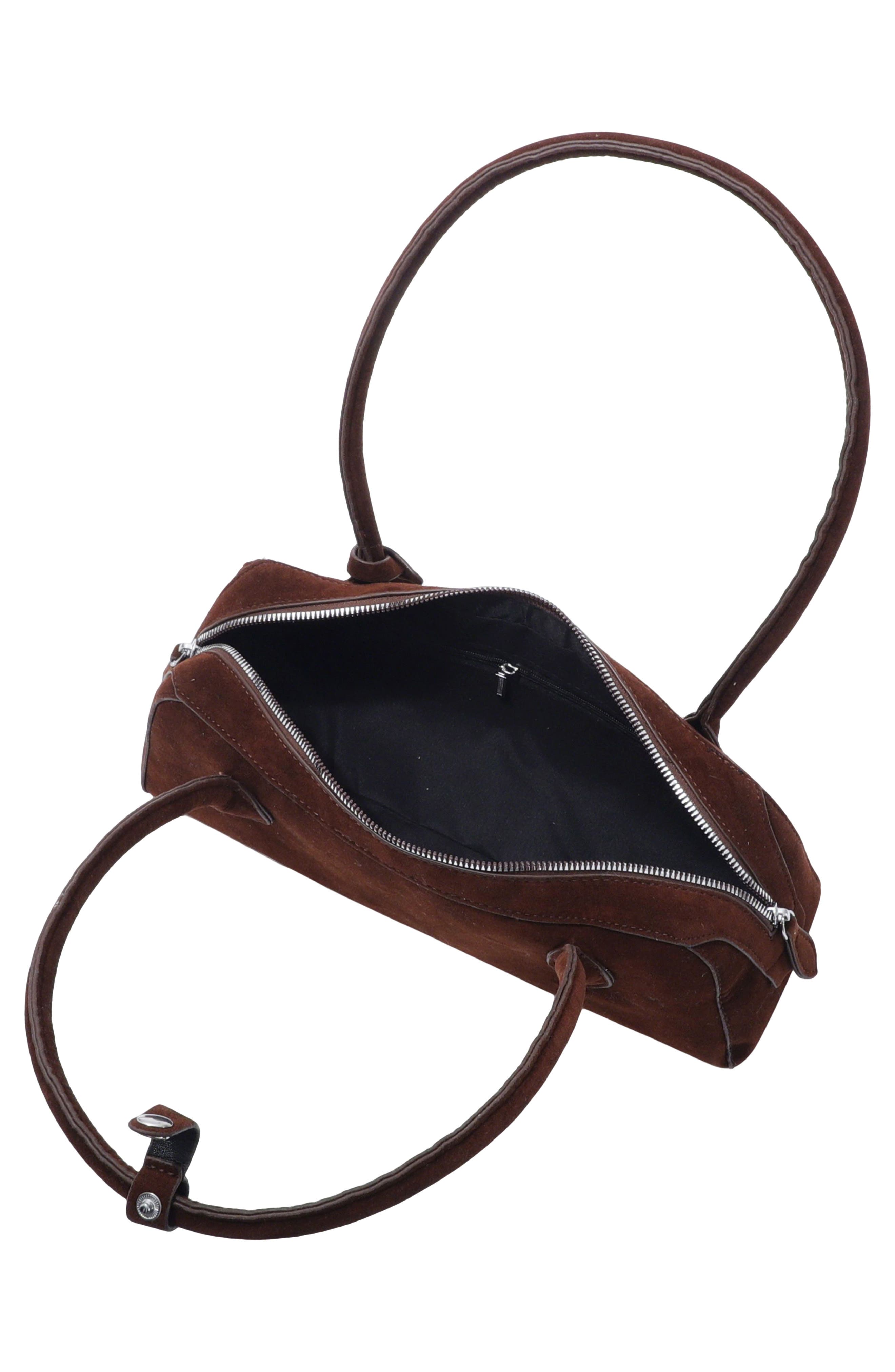 Skinny Shoulder Bag, Alternate, color, BROWN