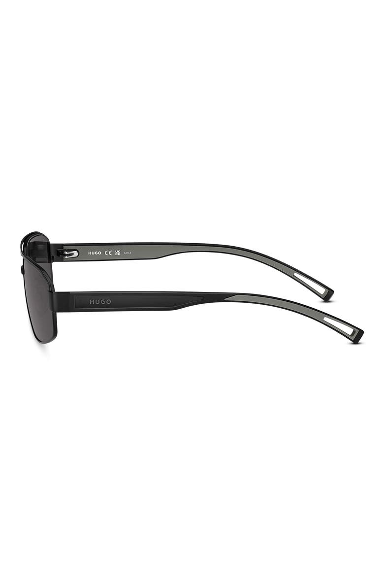 60mm Navigator Sunglasses, Alternate, color, MATTE BLACK/ GREY