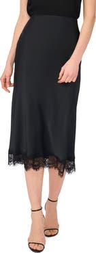 Parker Satin Lace Midi Skirt