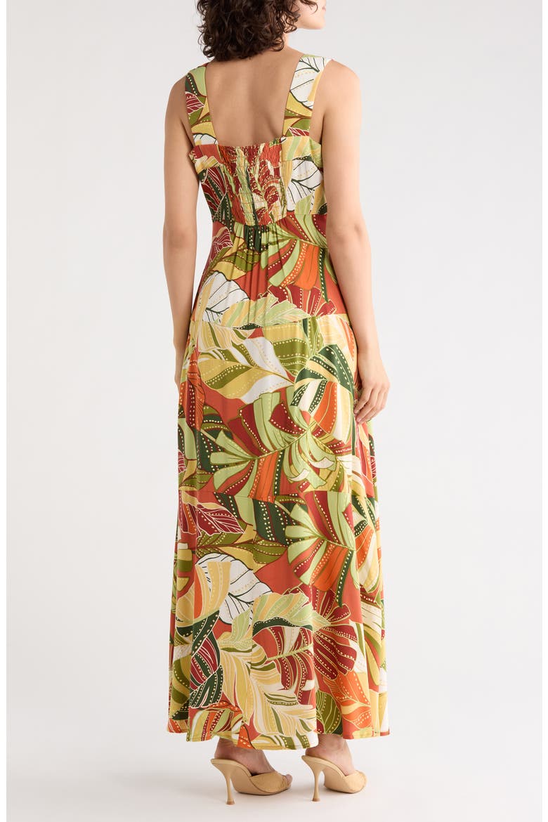 Thick Strap Empire Waist Maxi Dress, Alternate, color, SOFT CREAM