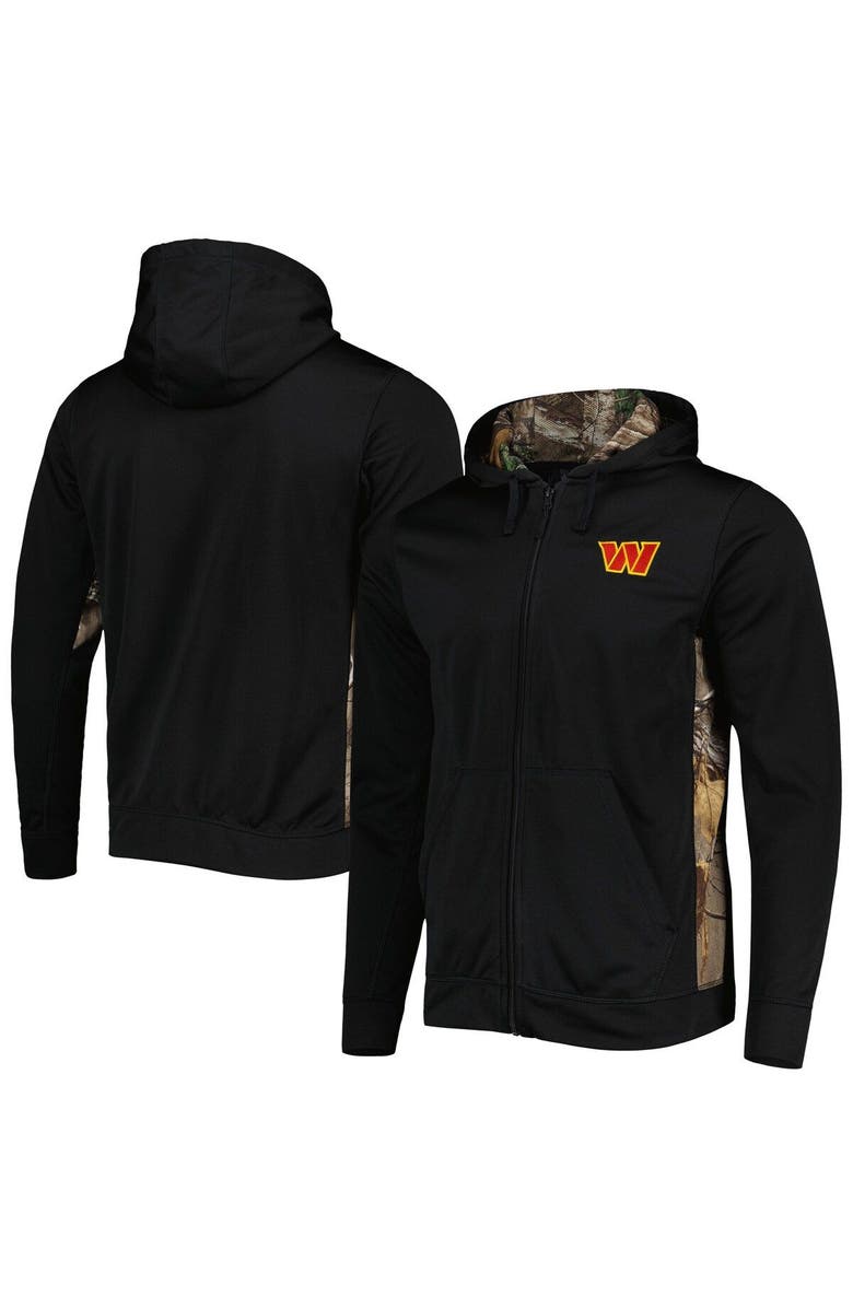 DUNBROOKE Men's Dunbrooke Black/Realtree Camo Washington Commanders Decoy Tech Full-Zip Jacket, Main, color, 