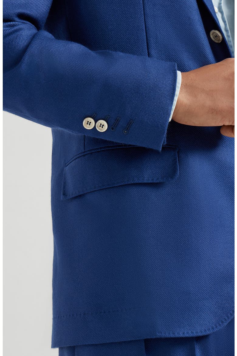 Cashmere and silk blazer, Alternate, color, Avio Blue