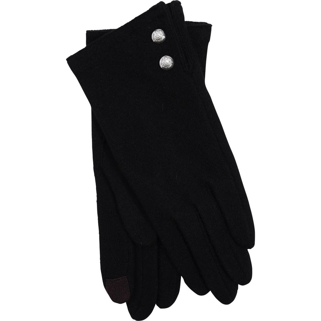 Lauren Ralplh Lauren 2 Button Cashmere Blend Touch Glove In Brown