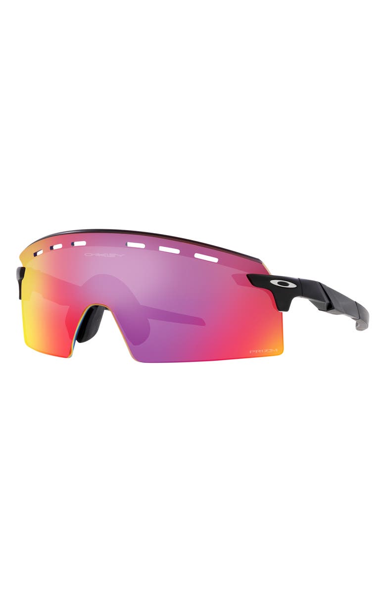 Oakley Encoder Strike Vented 136mm Prizm<sup>™</sup> Rimless Wrap Shield Sunglasses, Alternate, color, Black Grey