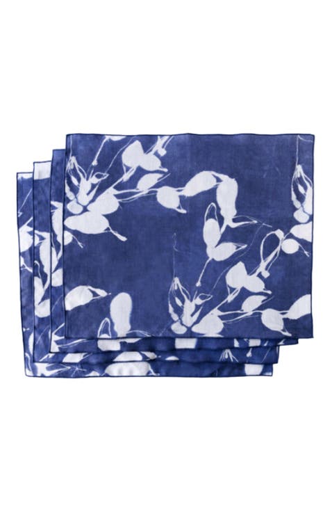 Porto Print in Indigo Placemat Set of 4