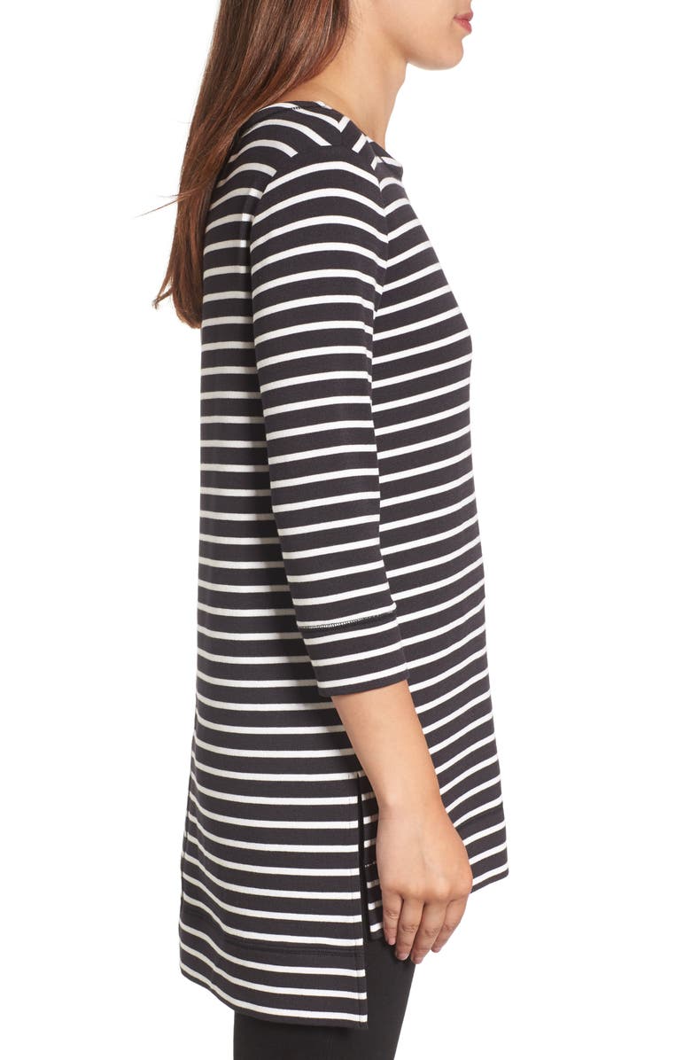 Caslon<sup>®</sup> Three Quarter Sleeve Side Slit Tunic, Alternate, color,