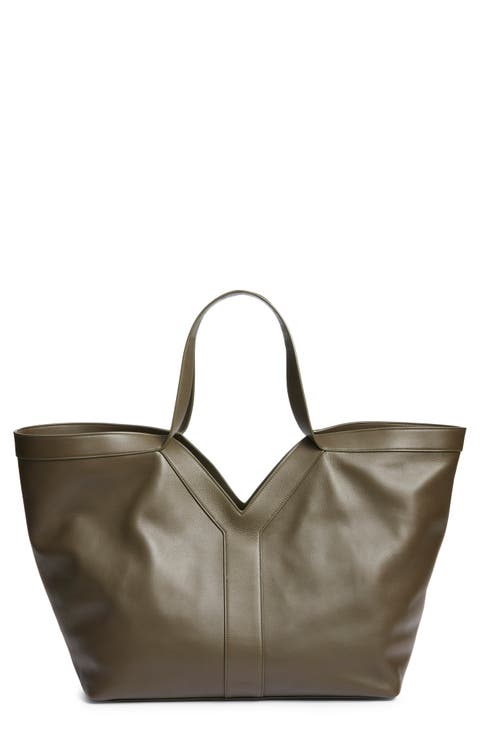Y Leather Tote