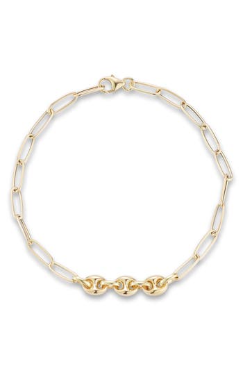 Ember Fine Jewelry Mariner Link Chain Bracelet In Gold