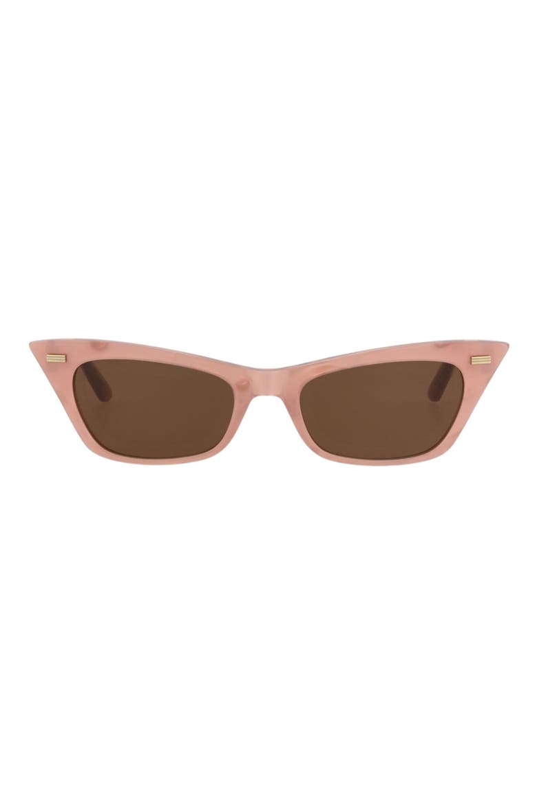 51mm Cat Eye Sunglasses, Main, color, PINK PINK BROWN