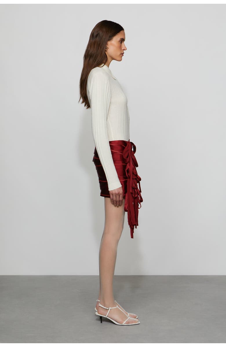 Et Ochs Reed Skirt, Alternate, color, Lipstick Red