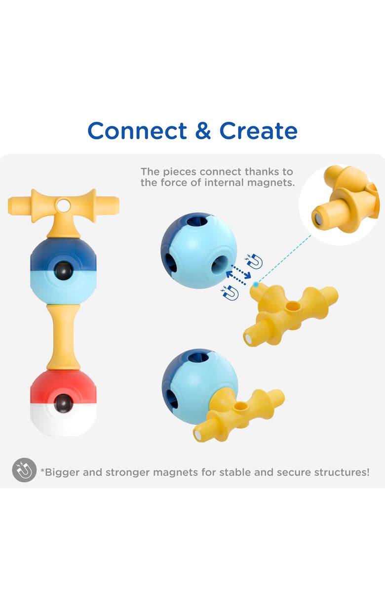 KUB Planet Magnetic Building Set Blocks 30 Pieces, Alternate, color,