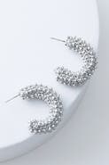 Noonday Collection Chrome Crochet Hoops