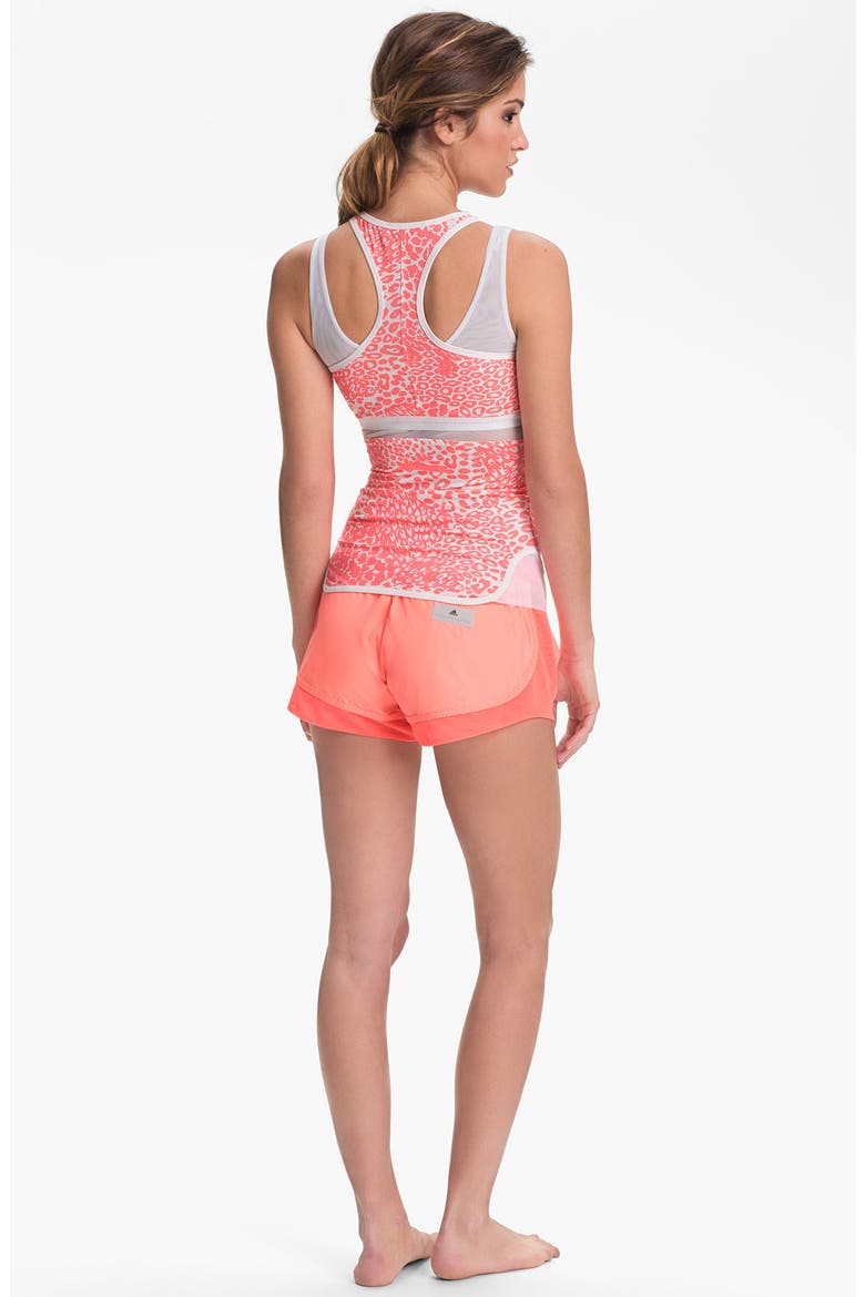 'Run Performance' Print Tank, Alternate, color, WHITE/ TURBO