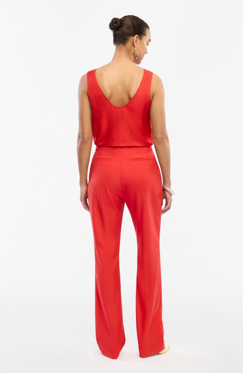 Another Tomorrow Classic Trouser In Red