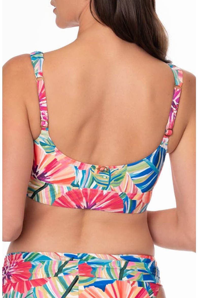 Cecile Mid Tank Bikini Top, Alternate, color, WHITE MULTI